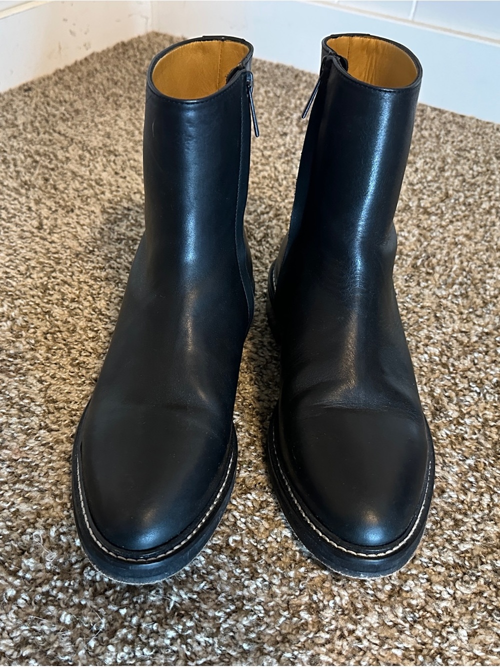 Jenni Kayne Blake Ankle Boot Black Leather Zip EU 40 US 9.5/10 - Picture 7 of 11